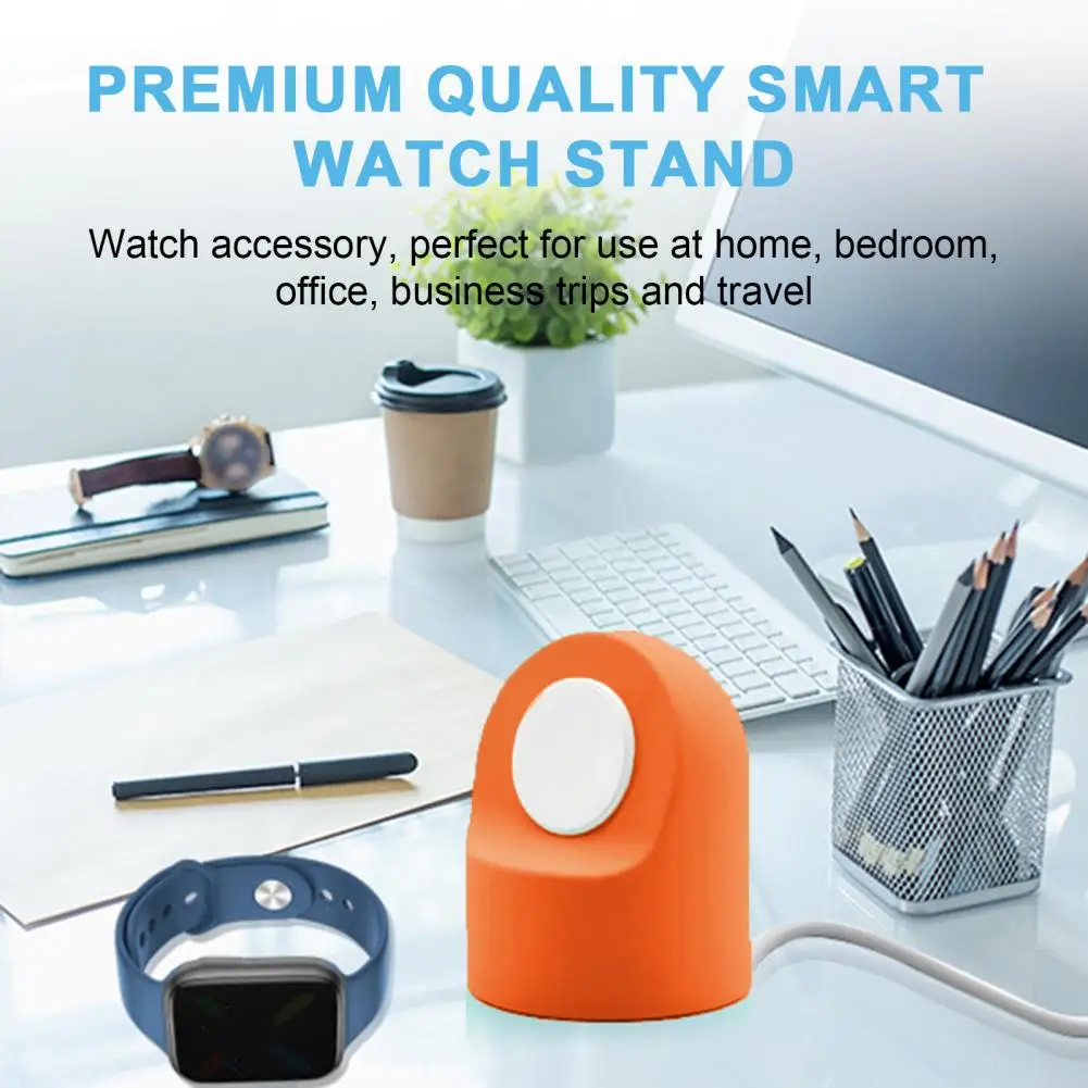 สมาร์ทวอท์ชยืนสำหรับ iWatch ซิลิโคนสมาร์ทวอทช์ที่มีความยืดหยุ่นตัวยึดสำหรับชาร์จที่จับนาฬิกาแบบพกพาอุปกรณ์สมาร์ท