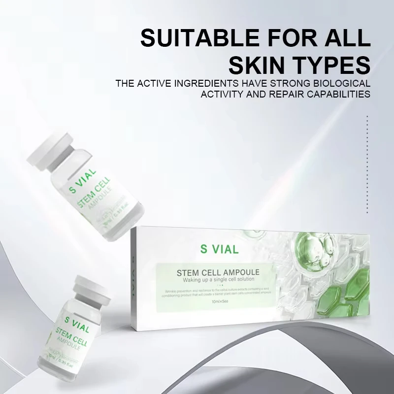 Korean 10ml*5 Vials Anti-Aging Serum Kit Collagen Hyaluronic Acid Anti-Wrinkle Firming Pore Minimizing & Hydrating Daily Care