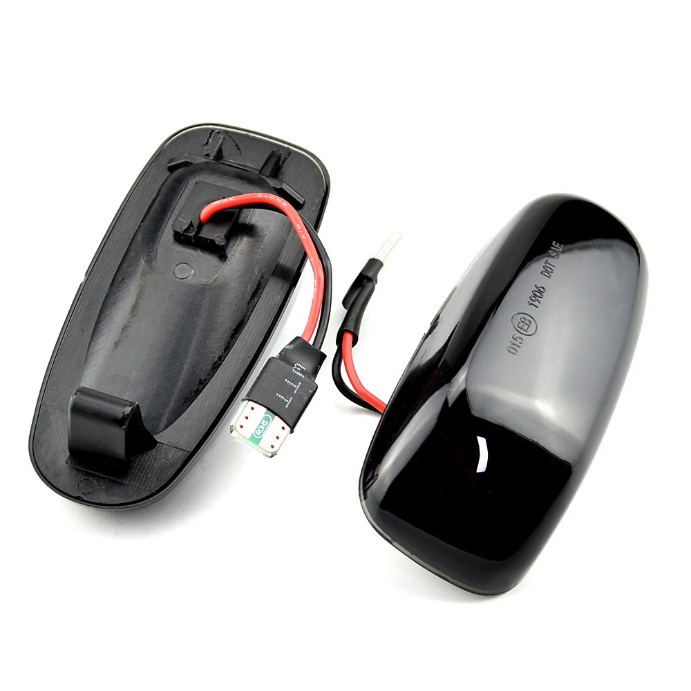 مصباح إشارة جانبية ديناميكية ليد للسيارة ، ضوء أسود ، مصباح تشغيل لمرسيدس بنز W210 ، W202 ، W208 ، R170 ، فيتو W638