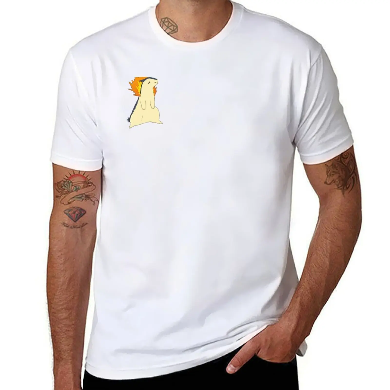 

shirt man typhlosion man t scribble shirts 100% men printed t for designer shirt cotton t T-Shirt