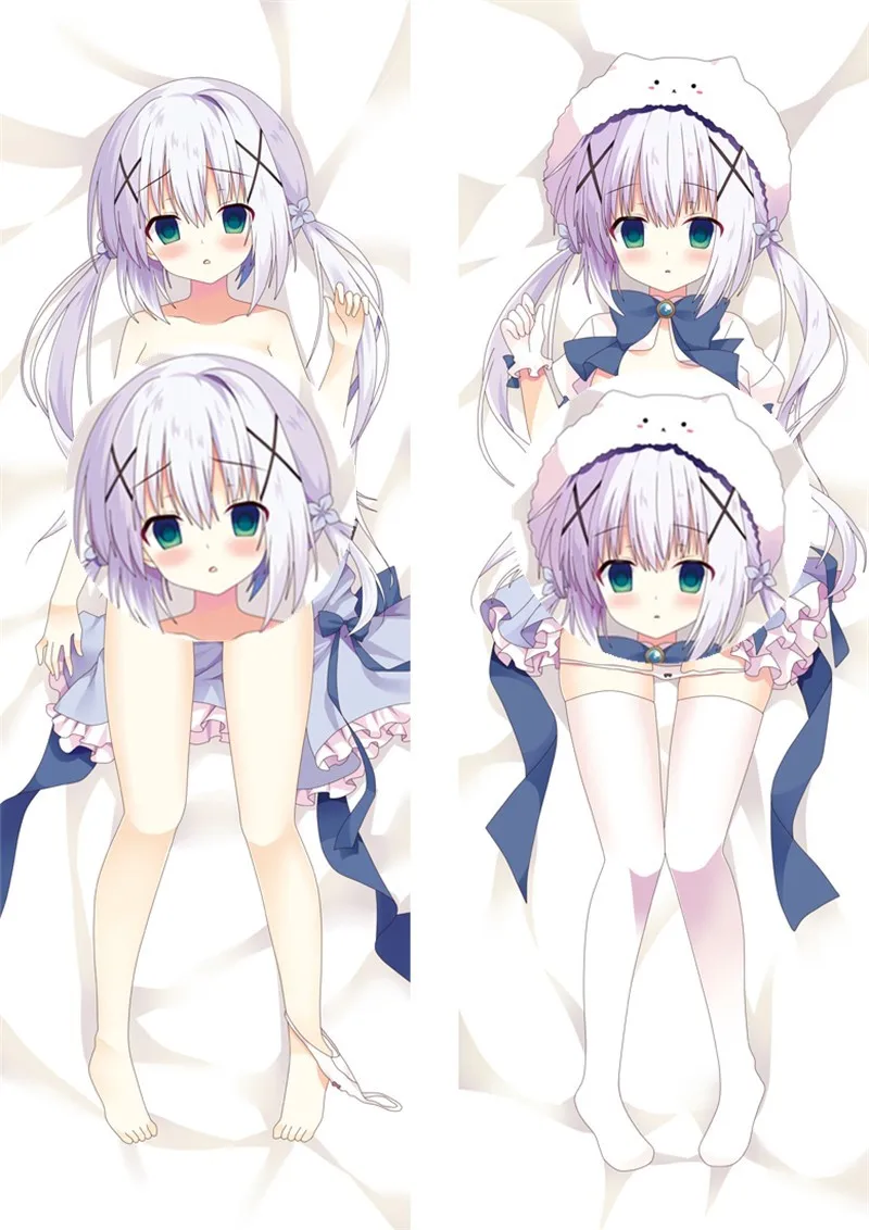 Anime Is The Order A Rabbit ? Kafuu Chino Cosplay Dakimakura Pillow Case Hugging Body Cartoon Accessories Xmas Gift