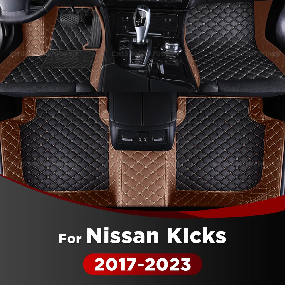 

For Nissan KIcks 2017-2023 22 21 20 19 18 Car Floor Mats Custom Auto Foot Pads Automobile Carpet Cover Interior Accessories