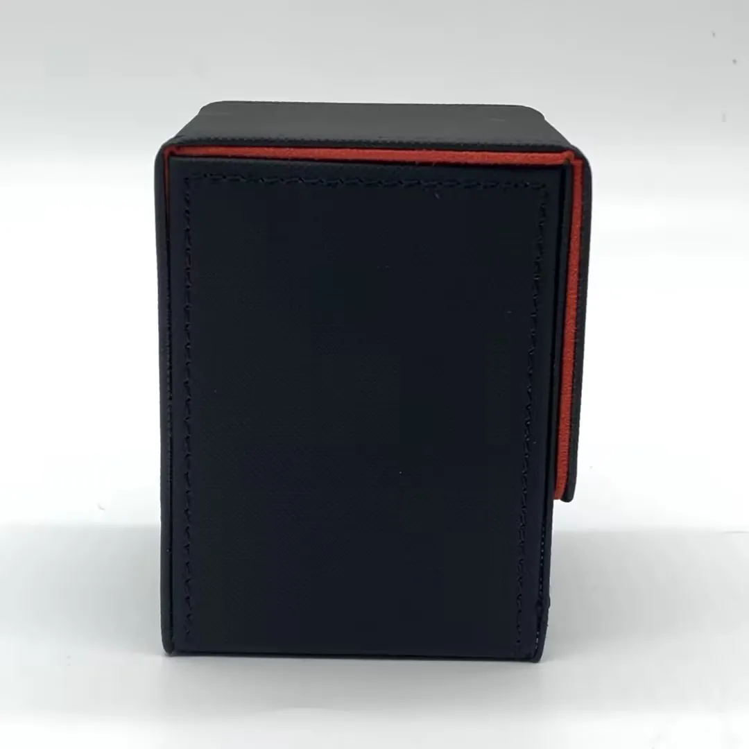 Card Fit For 100+Single Sleeved Cards , Leather Trading Commander Deck Box Compatible With Mtg Card Deck,Game Card Box