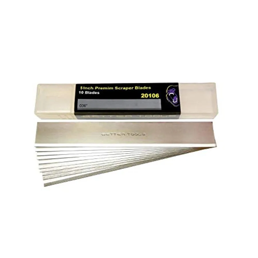 

5" Scraper Blades -50 blades/box - 10 blades/tube