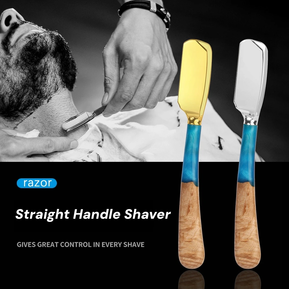 2026 الرجال مستقيم الحلاقة برو تصفيف الشعر اللحية الحاجب ماكينة حلاقة سبائك الزنك الإبط سكين أدوات إزالة الشعر مع 74 شفرات #1
