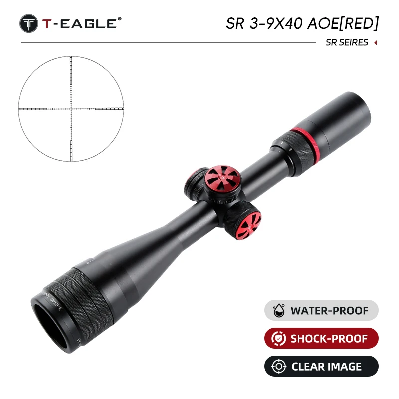 

T-EAGLE SR 3-9X50WA HK Optical Sight Airgun Rifle Optics Scope Compact Rifle Scope For Airsoft Hunting Scopes，Random camouflage