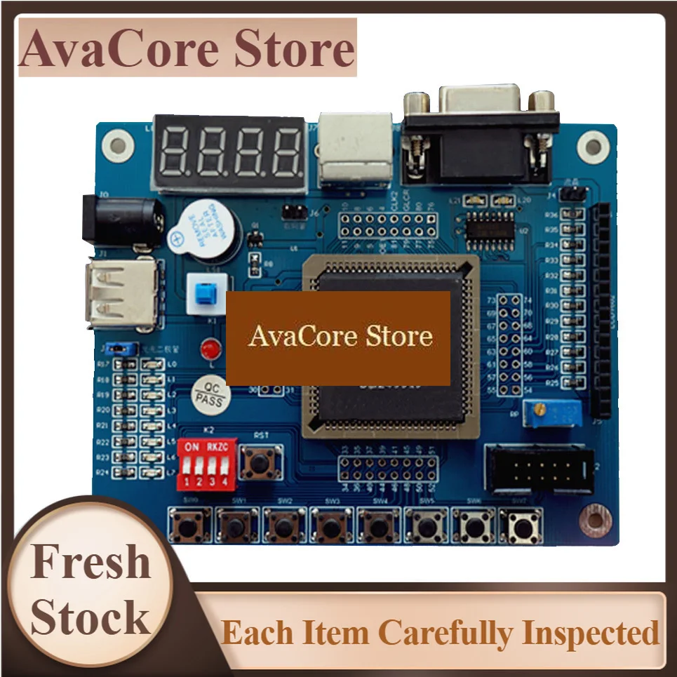 AvaCoreFPGA CPLD Development Board for Altera MAX7000S EPM7128, Learning Board with PS/2 and UART Serial Interface
