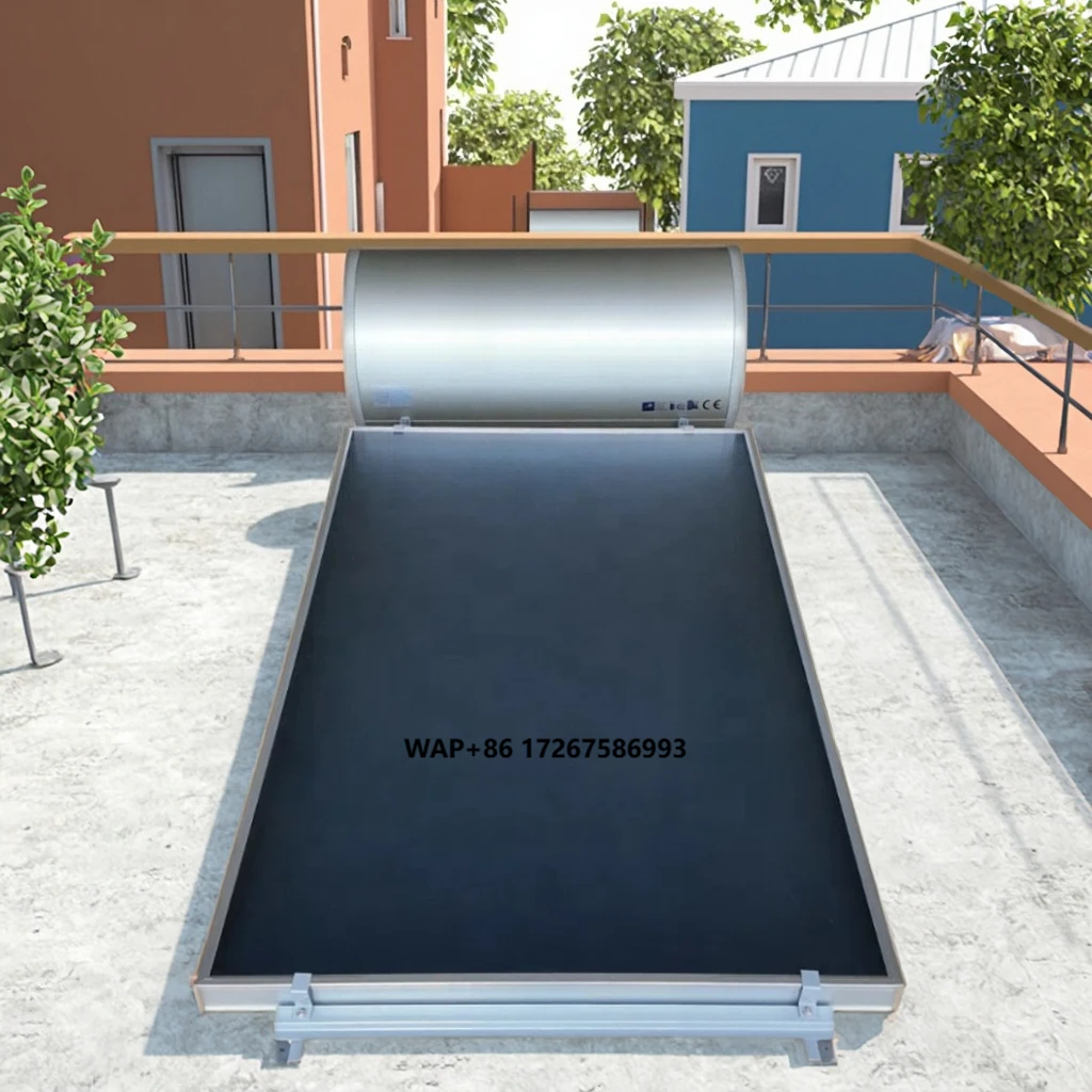 

CE Certificated Good Quality Solar Water System Flat Panel Collector Electric Energy Saving Use Ground Solar Geyser