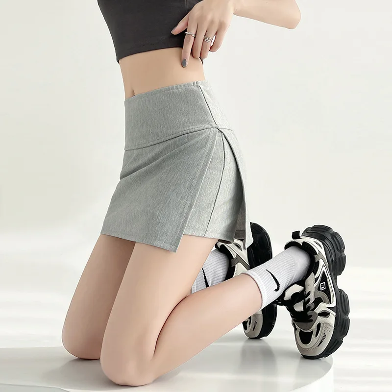 Tennis Skirts Fitness Women Mini Golf Badmintion Fake 2 Piece Sports Skirt with Shorts Nylon Gym Running Casual Yoga Bottoms