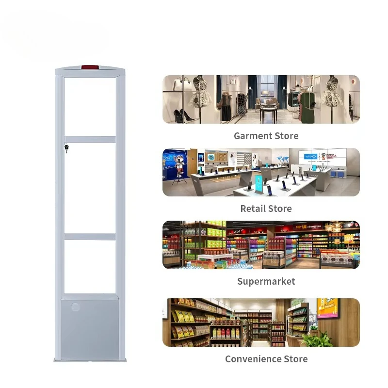 نظام EAS RX + TX RF هوائي الملابس بوابة الأمان أجهزة مكافحة سرقة المتاجر لمتاجر البيع بالتجزئة التدابير المضادة للسرقة