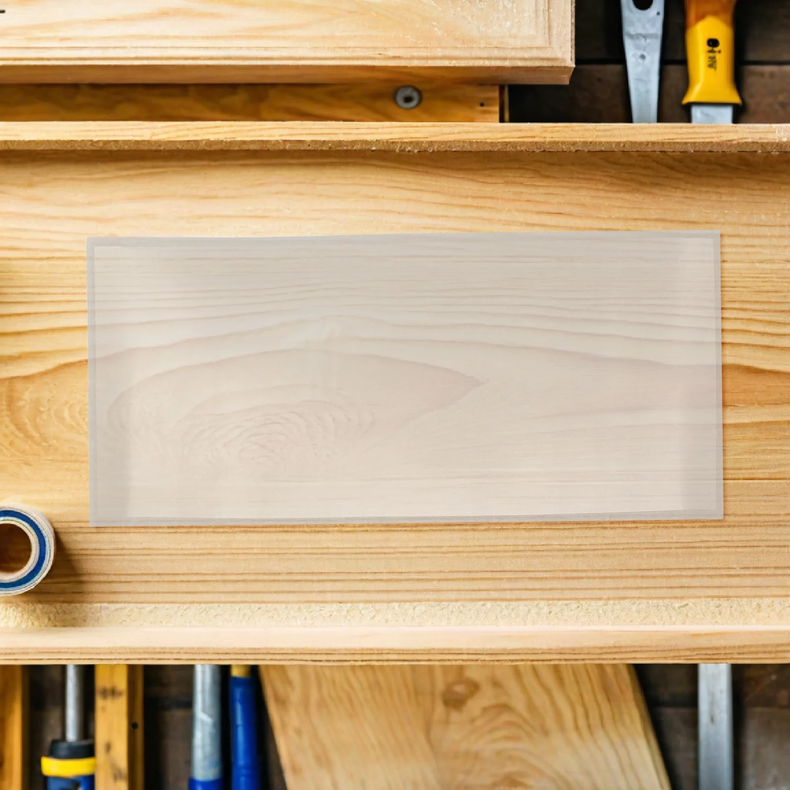 

6pcs Sandblasting Cabinet Lens Cover 23X11 Inch Clear Adhesive Sandblast Film High Definition Visibility Abrasive Window