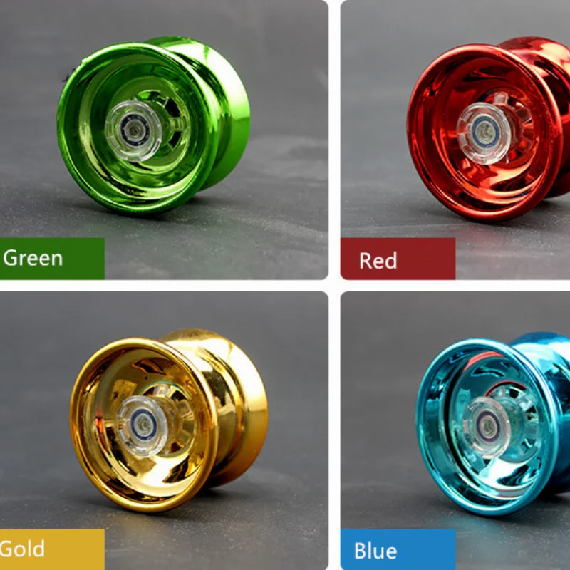 4 Colors Magic YoYo Professional Aluminum Boy toys High Speed Bearings Special Props Metal Yoyo Adult Interesting Toy Gift 1Pc