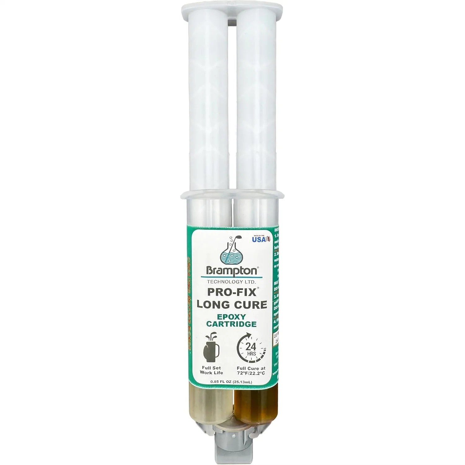

Golf Epoxy Glue Kit for Club Repair, Extra Strength, Impact Resistant, 20-Min Work Life, 1:1 Mix