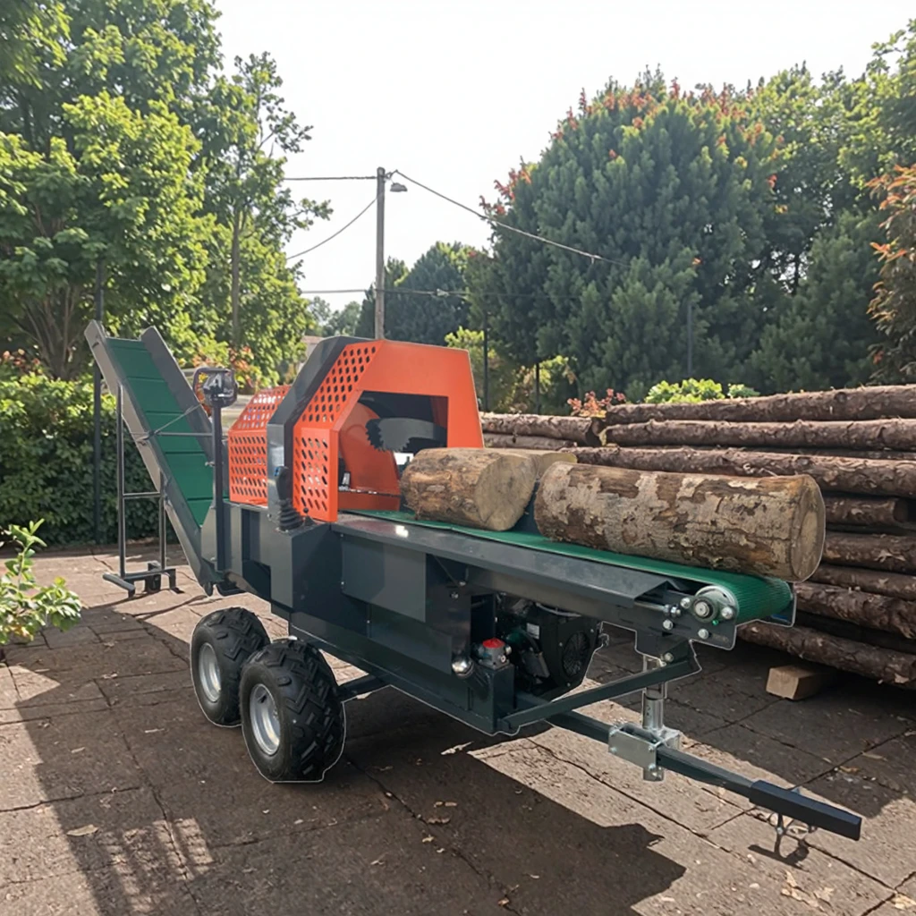 Heavy Duty 30ton Firewood Cutting and Splitting Machine Firewood Processor RM500JOY , Hydraulic  Wood Log Splitter