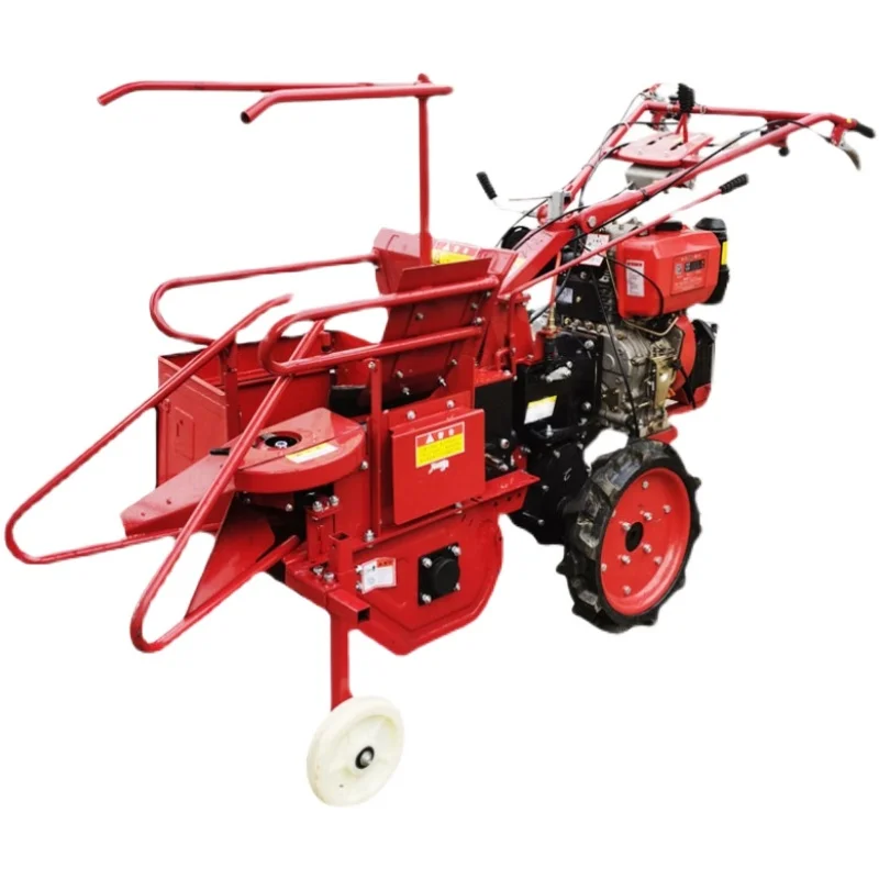 Small Hand Corn Harvester Household Single Ridge Multi-Function Hand Tractor Header