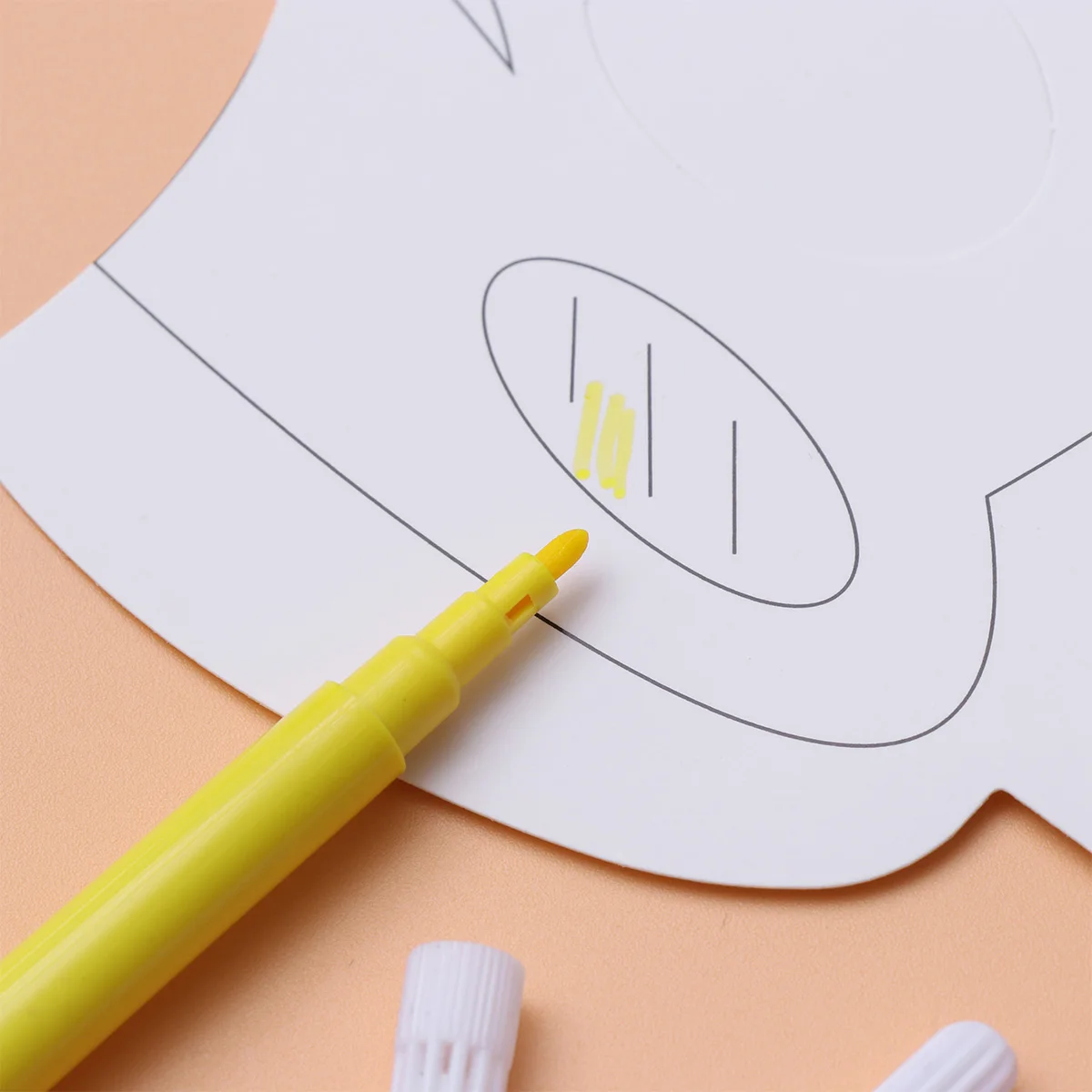 Ensemble de masques animaux en papier pour bricolage, 15 pièces, masque artisanal fait à la main pour enfants, outil d'enseignement de remplissage de fête d'art créatif, développement sensoriel