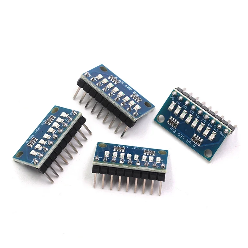 3.3V/5V 8-bit blue/red common anode/common cathode LED indicator module DIY LED light strip