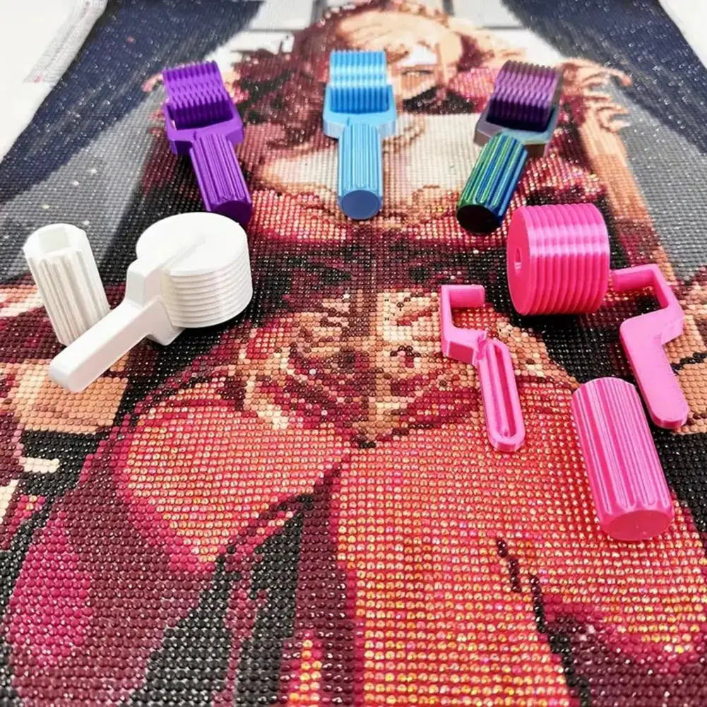 أداة حجر الراين الدقيقة المحمولة مجموعة أسطوانة فنية من حجر الراين لمشاريع التطريز ذاتية الصنع أدوات الضغط المحمولة القابلة للفصل