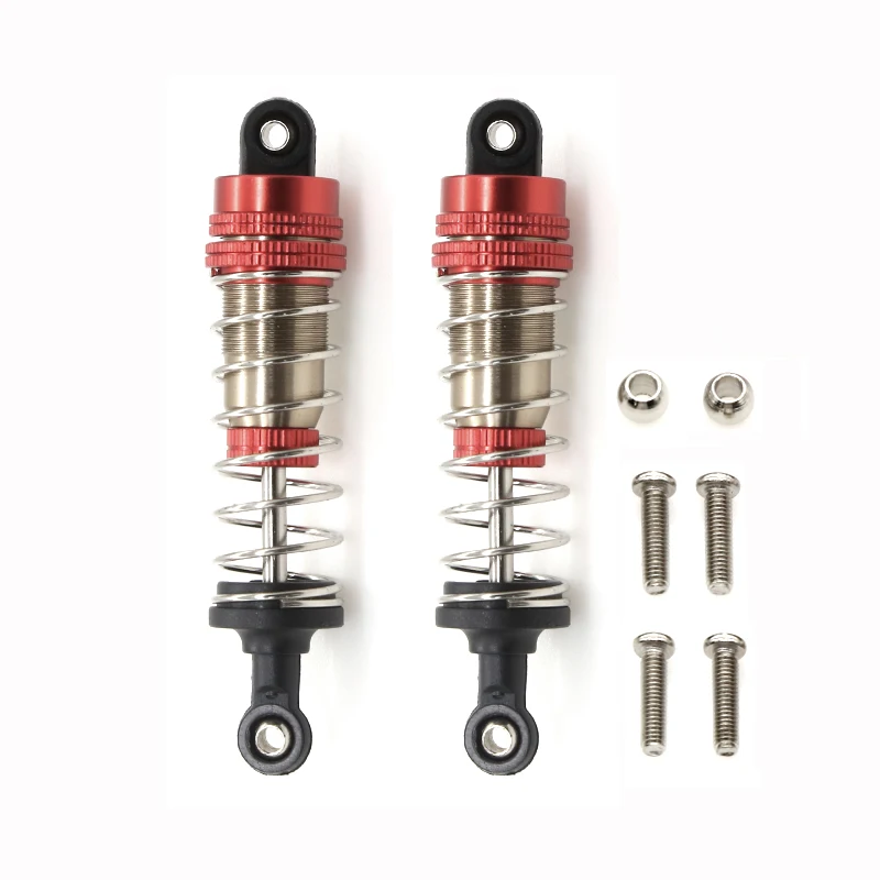 

2 шт. металлические амортизаторы, масляные амортизаторы для WLtoys 144001 Детали радиоуправляемого дрифт-гоночного автомобиля с полным приводом 1/14