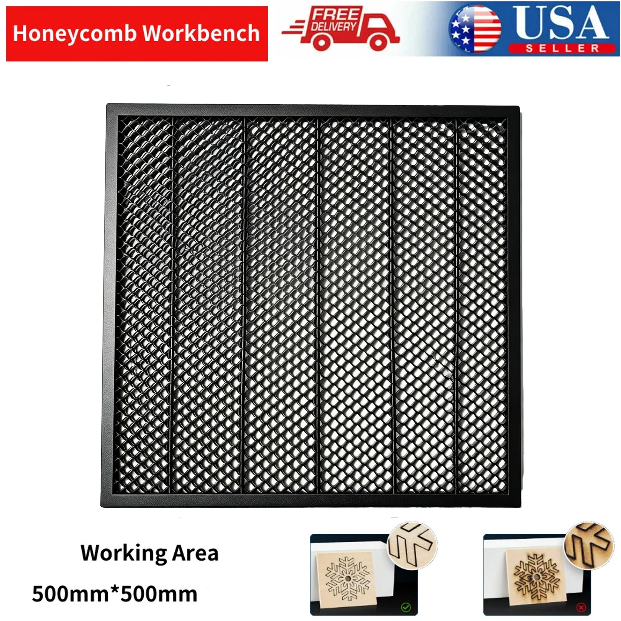 TOIREISX 500x500 мм лазерная п – обзор и цена Honeycomb Laser Bed