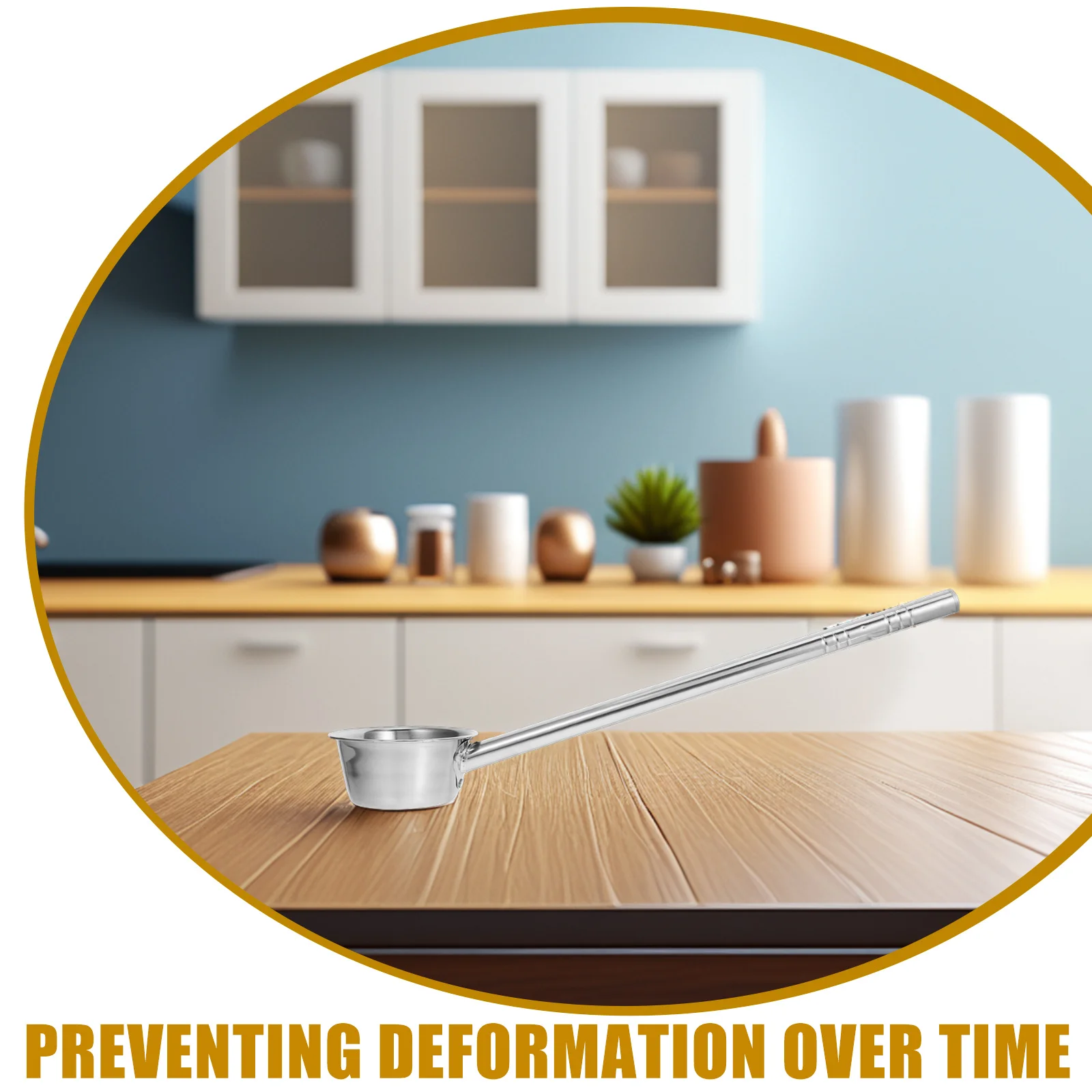 1 шт., ковш для воды с длинной ручкой, утолщенный ковш из нержавеющей стали, большая емкость, садовая ковш для полива растений, цветов, ванны