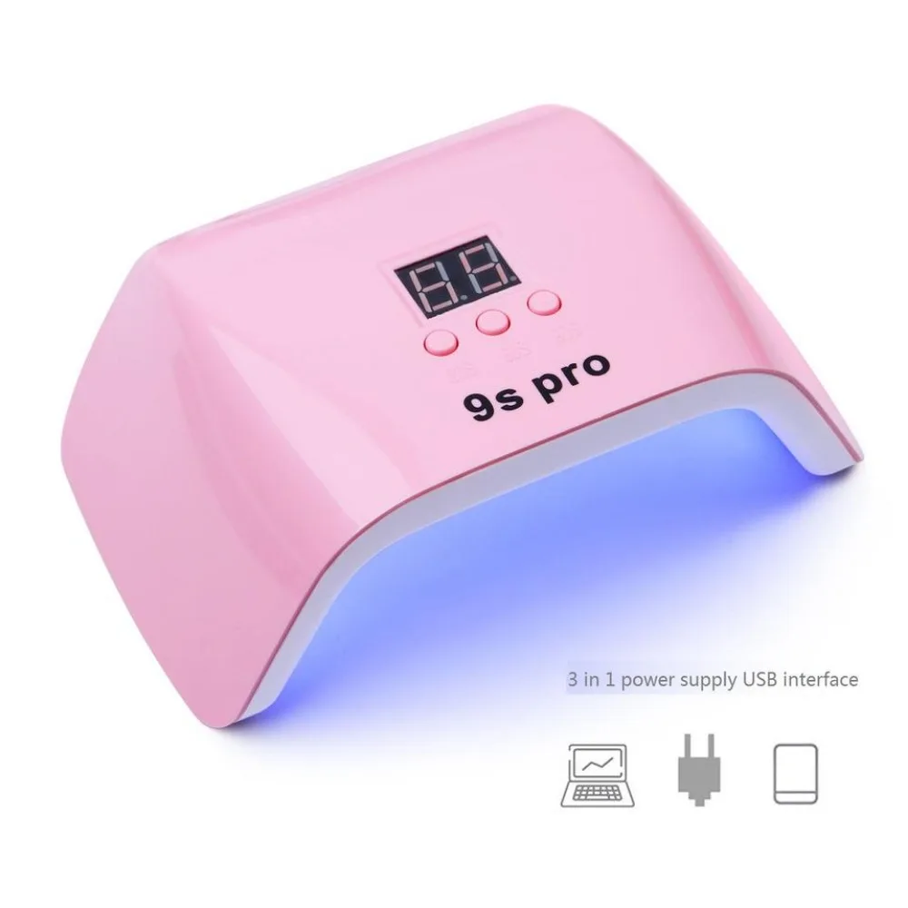 

120W Smart Nail Lamp 9S Quick Dry Machine Professional Nail Dryer Large Space Dual Light Source Manicure Uv Led Nail Lamp