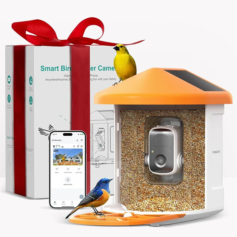 Customized Intelligent Bird Feeder Monitoring Wireless Camera AI Recognition Bird Feeder Smart Outdoor Waterproof Bird Feeder