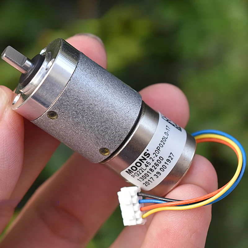 

1PC 22mm All-Metal Planetary Gearbox Stepper Motor 2-Phase 4-Wire 1:45.2 Ratio 0.4° Step