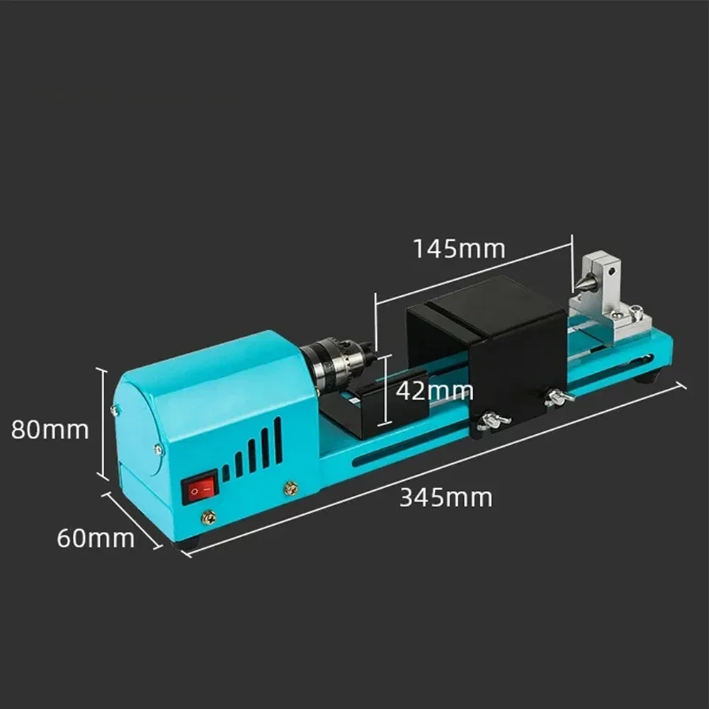 

For Crafting Max Processing Length 145mm 150W Rotary Tool Powerful Lathe With Low Noise 7 Levels Adjustable Speed