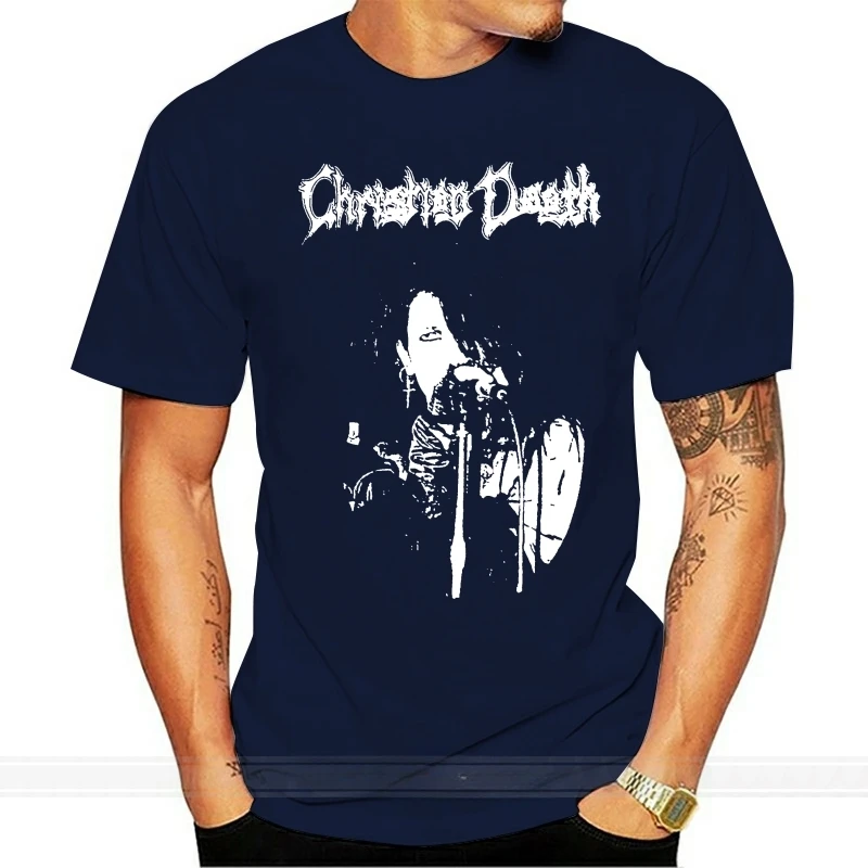 Summer fashion t-shirt euro size STYLE Vintage CHRISTIAN DEATH ONEITA Top Reprint USA sz Harajuku Hip Hop tee shirt cotton men