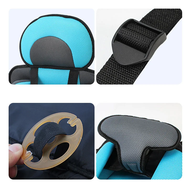 Upgrade Child Safety Seat Mat For 6 Months To 12 Years Old Adjustable Stroller Seat Covers Breathable Baby Car Seat Cushion