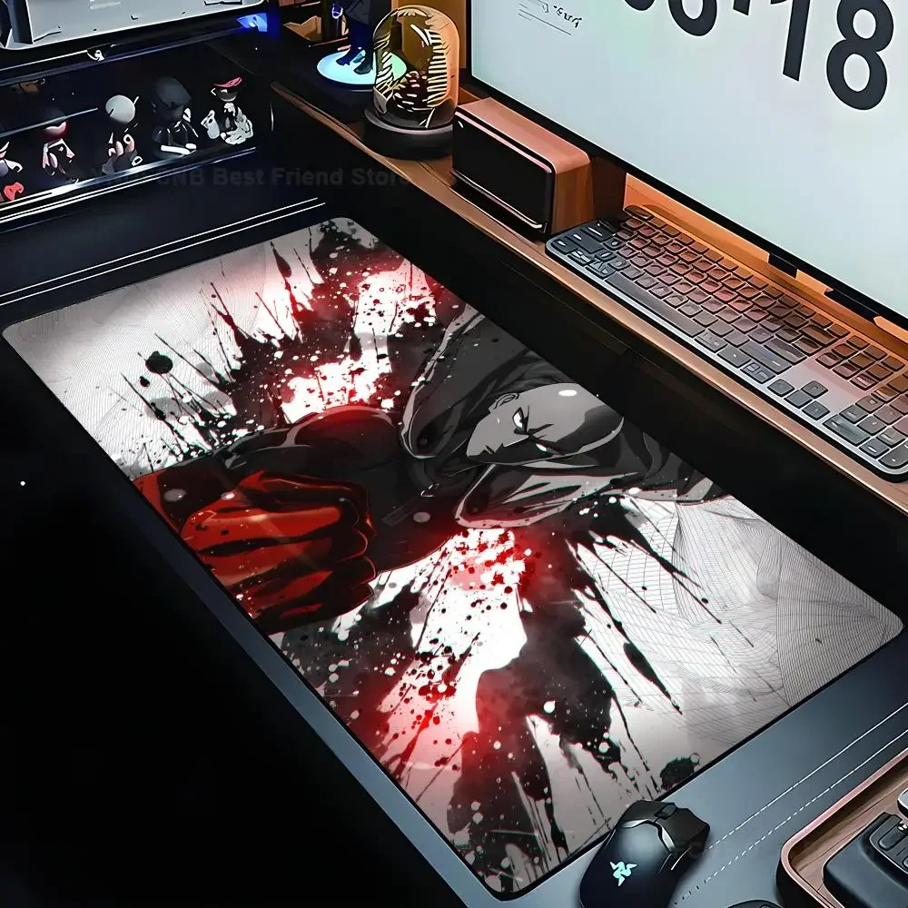 Anime O-One-Punch Man Mousepad Large Computer Gaming Accessories MousePads Desk Mats Anti-slip Laptop Soft Mice Pad