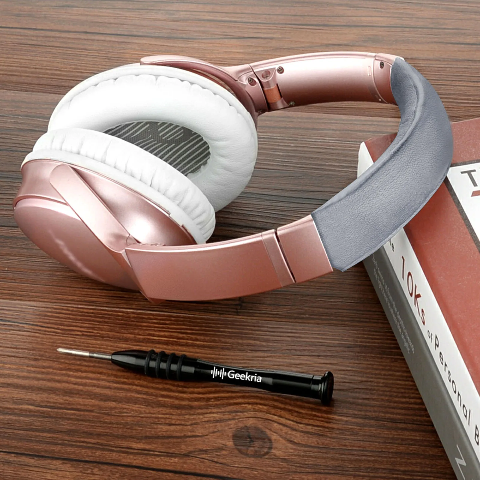 Geekria Protein Leather Headband Pad Compatible with Bose QuietComfort 35 ii Gaming, QC35 II, QC35, QuietComfort SE, QCSE