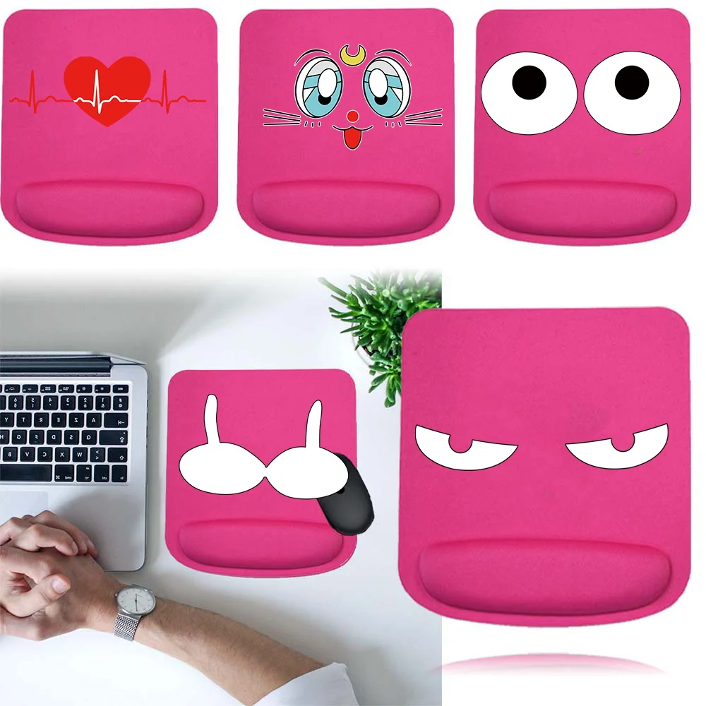 Mouse Pad for Ergonomic Support Wristband Mouse Mat Pad Wrist Rest Square Comfortable for PC Laptop Computer Chest Series