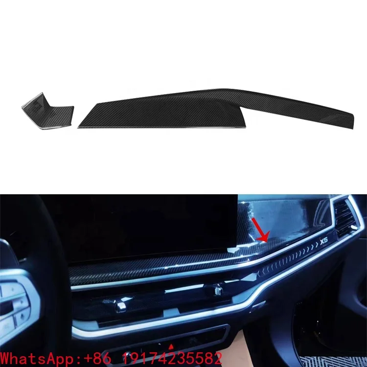 

Carbon Interior Kit Dash Trim Cover Panels 2pcs for BMW X5 G05 X6 G06 X7 G07 2023up