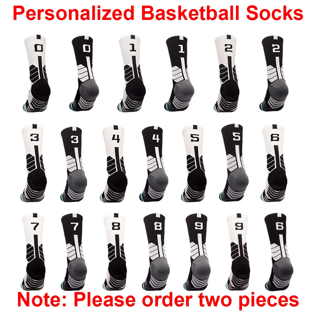 

Basketball Running 1PC Socks Personalized Sport Fitness Sock Sock Professional Breathable Soccer Football Meias Men DIY Number