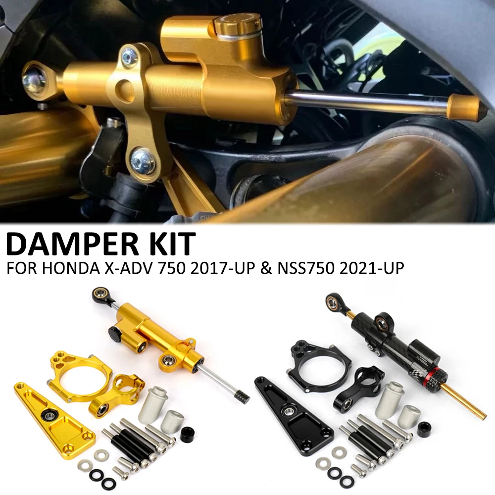

Для Honda XADV 750 X-ADV 750 2017- NSS750 2021-мотоциклетный регулируемый стабилизатор рулевого демпфера, кронштейн стабилизатора, монтажный комплект