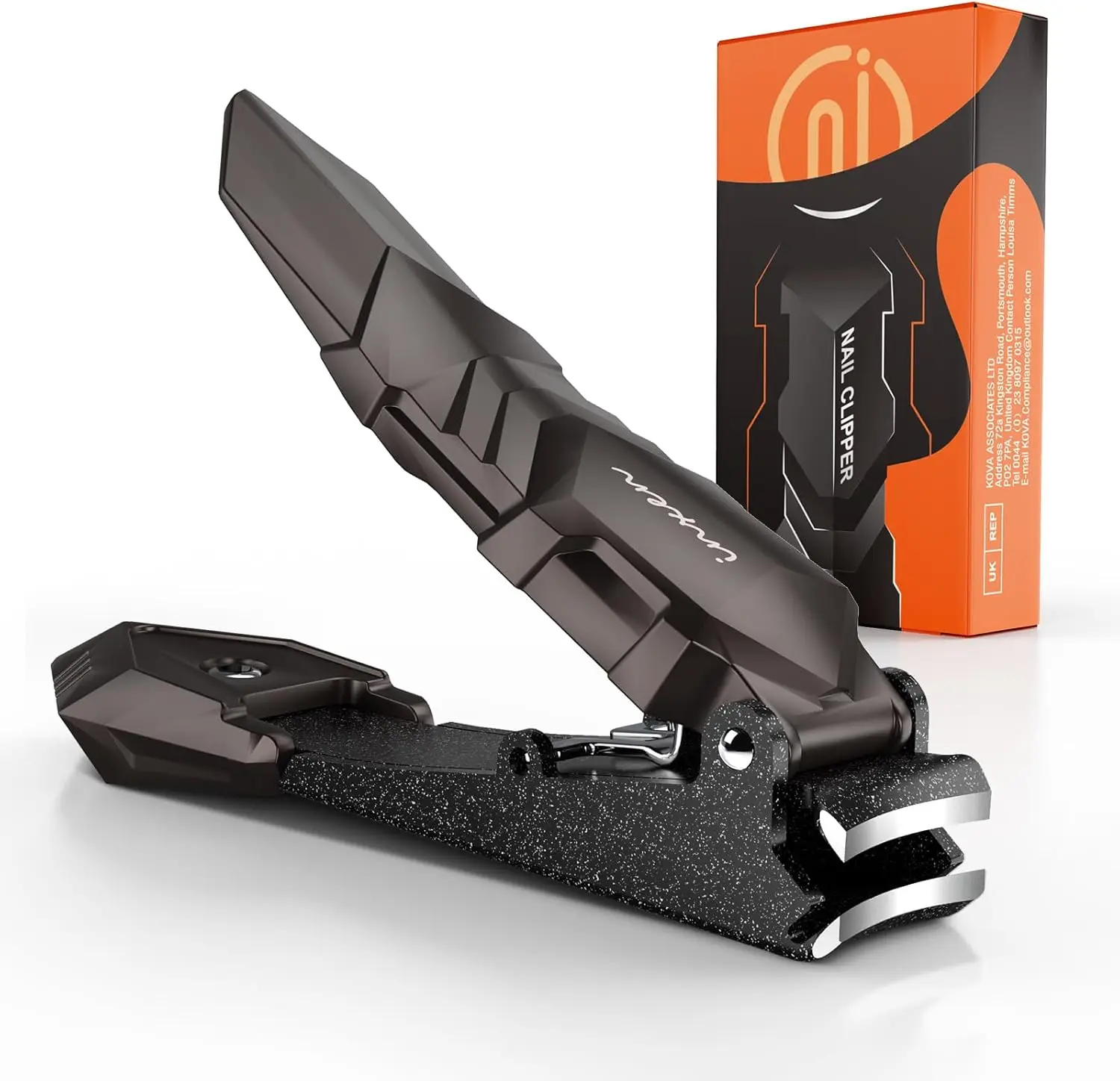 

Men's Nail Clippers with Catcher - No Splash, Self-Collecting Steel for Fingernails & Toenails, Ideal Gifts