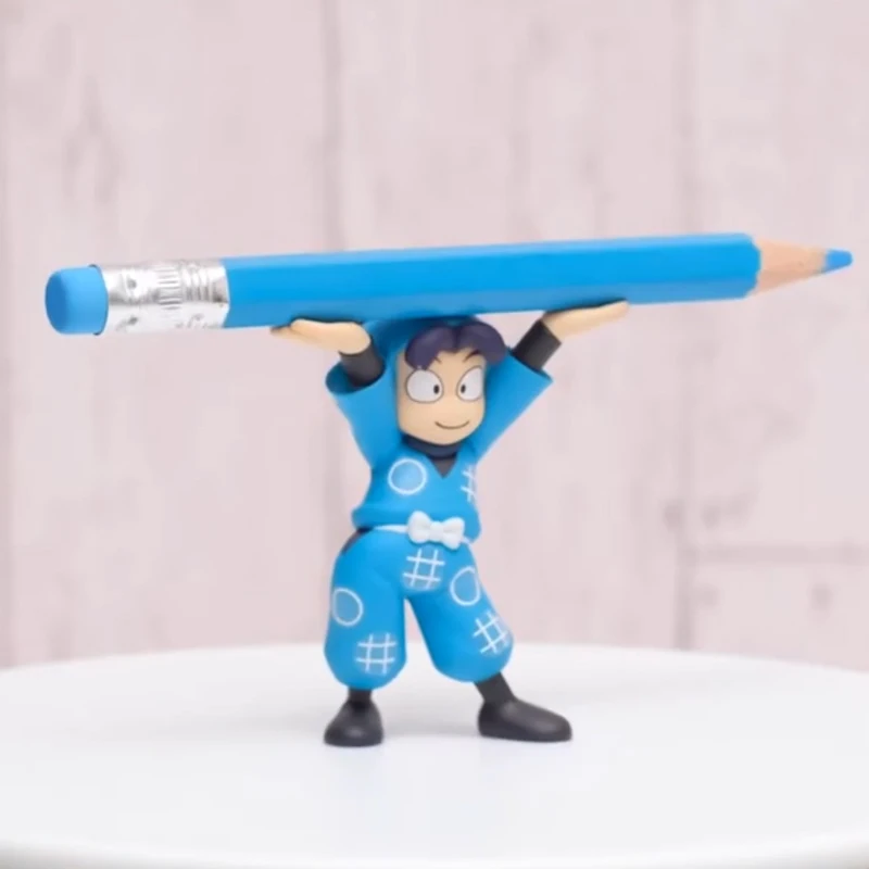 Japanse Echte Gacha Schaalmodel Ninja Rantaro Een Penhoudende Ornament Anime-gerelateerde Penhouders Action Figure Speelgoed