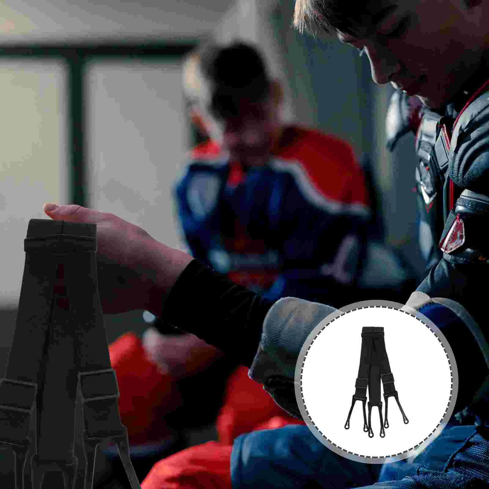 Sangle de chute de Hockey sur glace, chaussettes pour enfants, ceintures de tracteur, pantalons élastiques, bretelles de protection