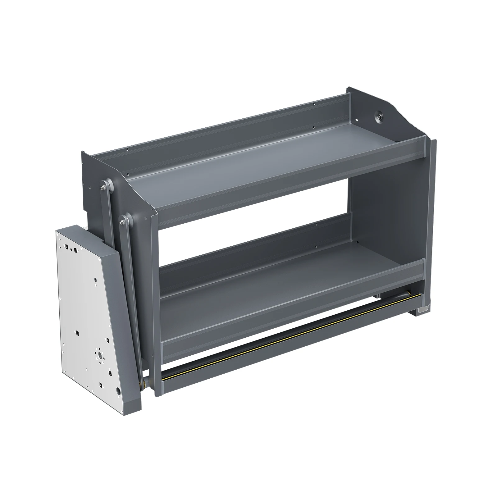 Touch Switch Smart Rack Electric Lift Organizer With Removable Drainboard For Upper Cabinet