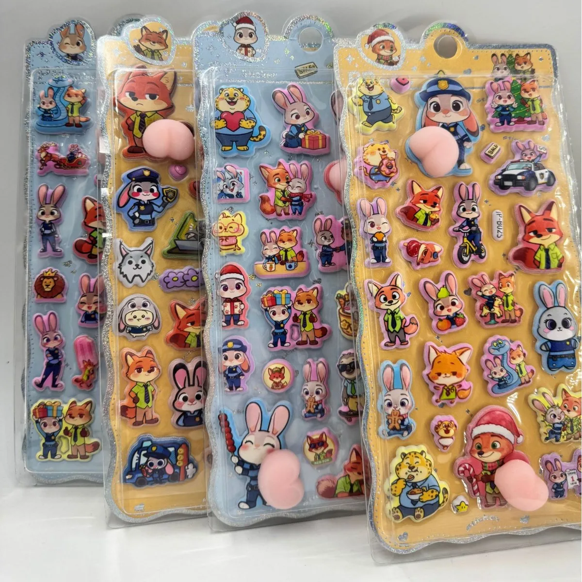 

10-40 шт. объемные 3D-наклейки Zootopia, забавные мультяшные наклейки для творчества, наклейки Джуди