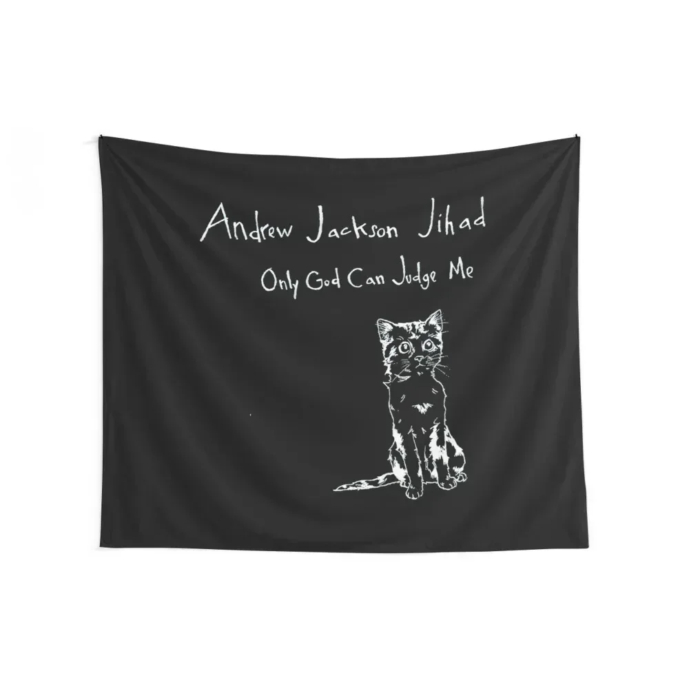 Andrew Jackson Jihad - Only God Can Judge Me (inverted) Tri-blend Tapestry Wall Hanging Decor Art Mural Decorative Wall Tapestry