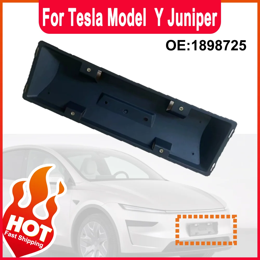 

Front License Plate Frame For Tesla model Y Juniper 2025+ Car License Plate Holder 1898725 Electric Car Plates replacement Auto