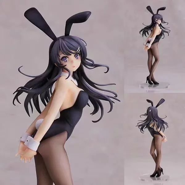 

100% Original:Anime Figure Sakurajima Mai Bunny Girl 1/7 PVC Action Figure Anime Figure Model Toys Figure Collection Doll Gift