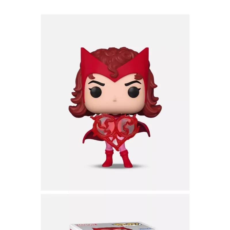 FUNKO POP 오리지널 어벤저 스 애니메이션 피규어 스칼렛 마녀 액션 피규어 소년 소녀 선물 용품 Collectible Model Ornaments
