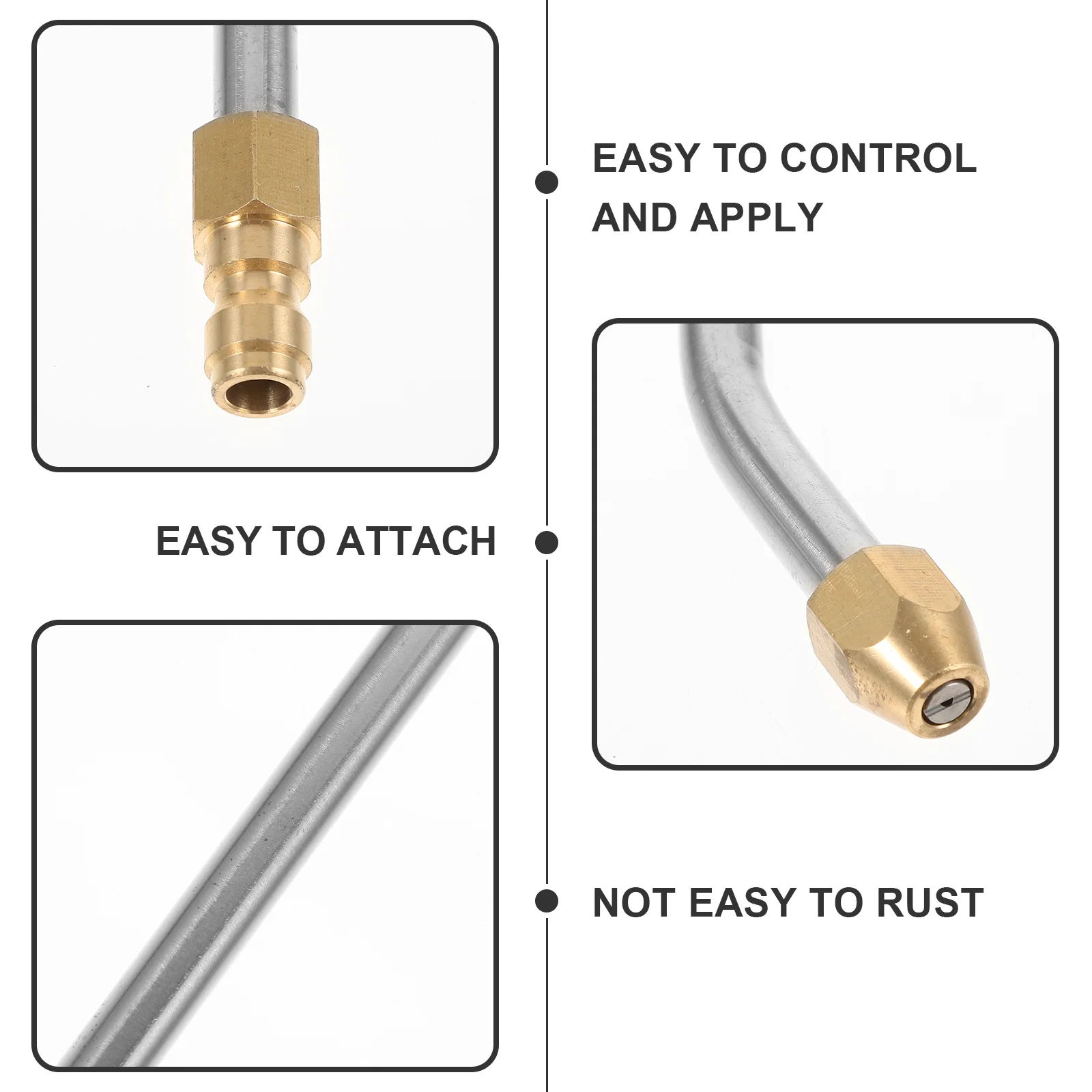 เครื่องฉีดน้ําแรงดันสูงสแตนเลส EXTENSION Rod Car Sprayer หัวฉีดทําความสะอาด Bent POLE สเปรย์รดน้ํา LANCE Power เครื่องซักผ้า