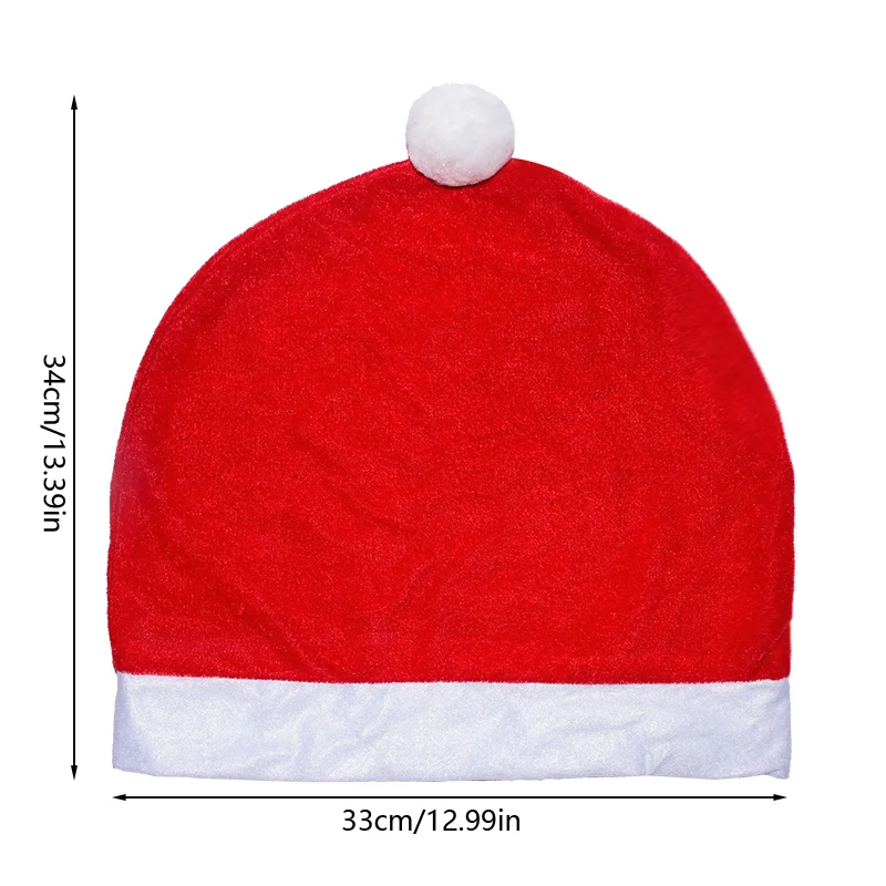 1pc Christmas Car Seat Hat Headrest Solid Color Cover Christmas Car Seat Protection Christmas Decor New Year Navidad Noel Supply