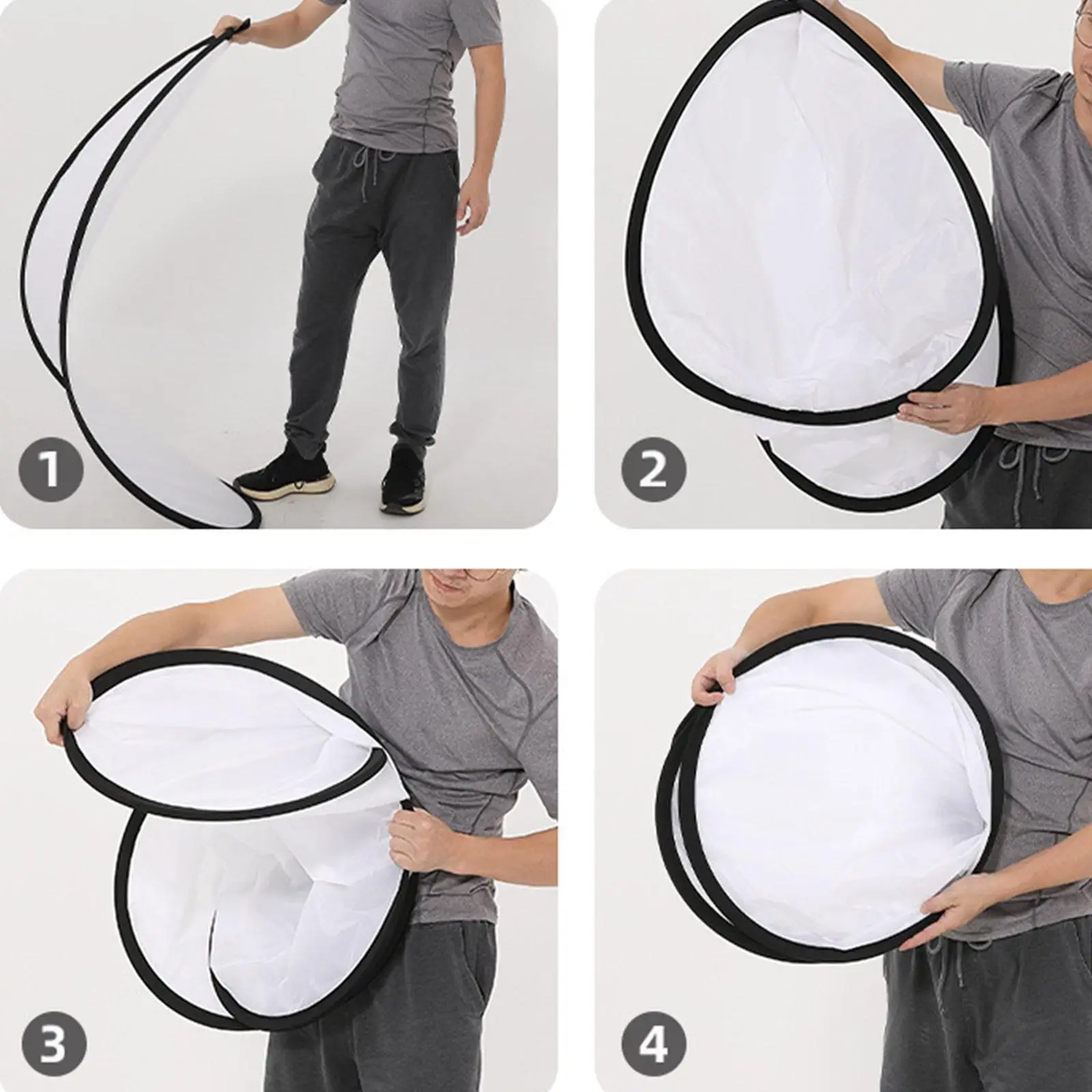 Foldable Light Diffuser Fabric Diffuser for Photo Studio Production Photo Flash Diffuser Light Modifier