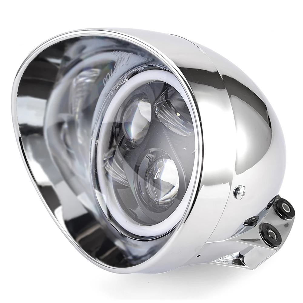 5.75 inch Headlight LED Light for Harley Sportster Cafe Racer Honda Yamaha Suzuki Custom Warrior Hi/Low Beam Parking Light